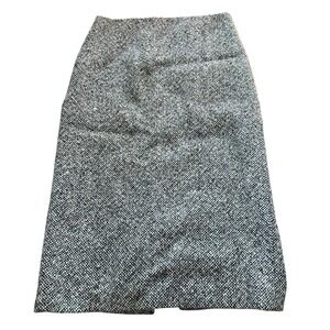 Barneys New York Womens Tweed Wool Blend Pencil Skirt Italian Designer‎